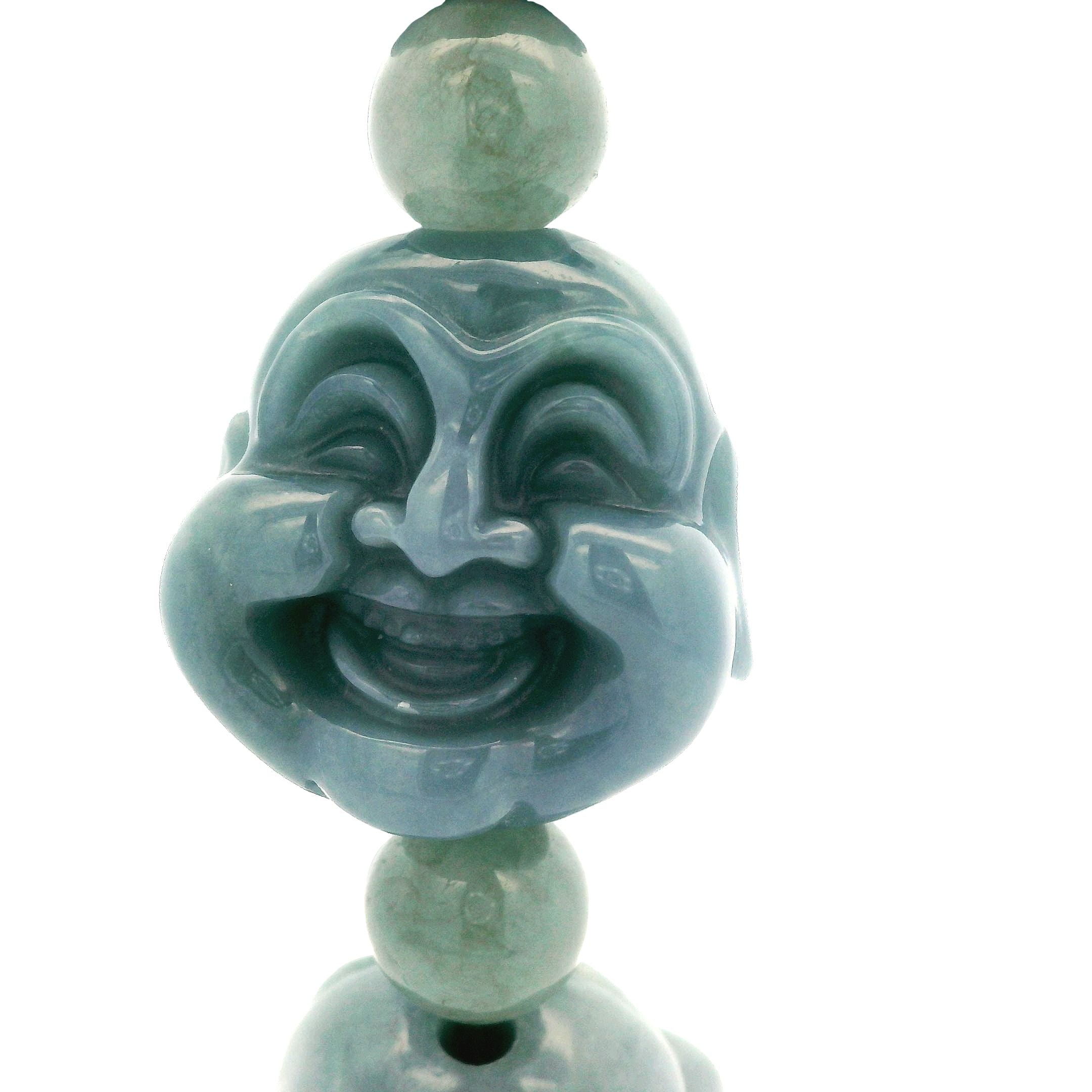 Jade Happy Buddha Beaded Bracelet