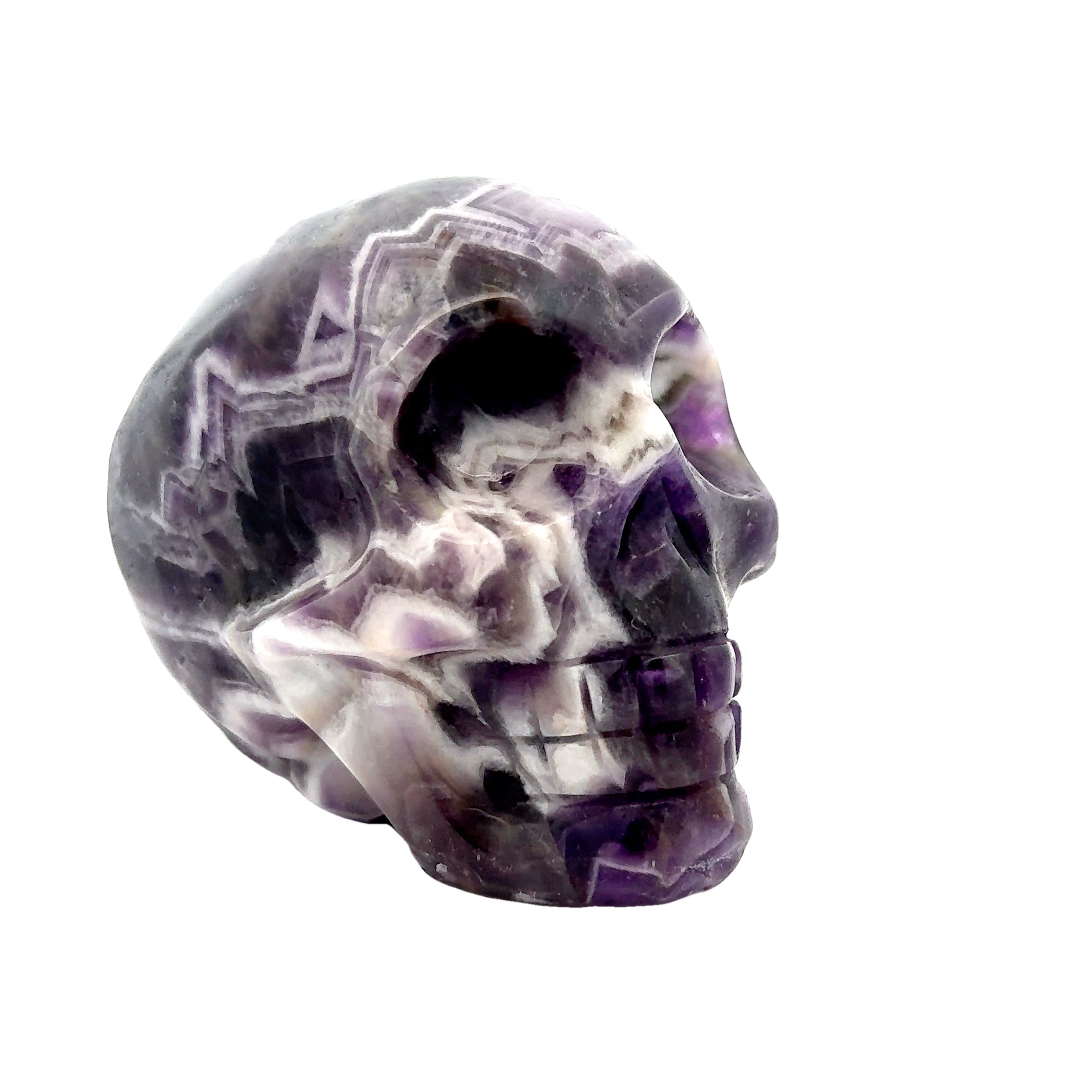 Chevron Amethyst Skull