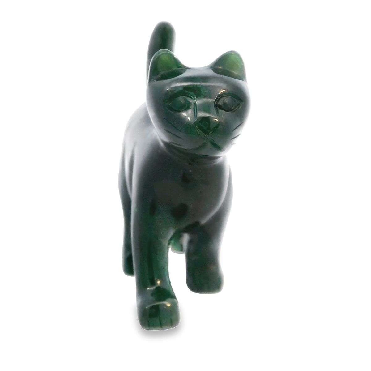 Jade Cat Figurine