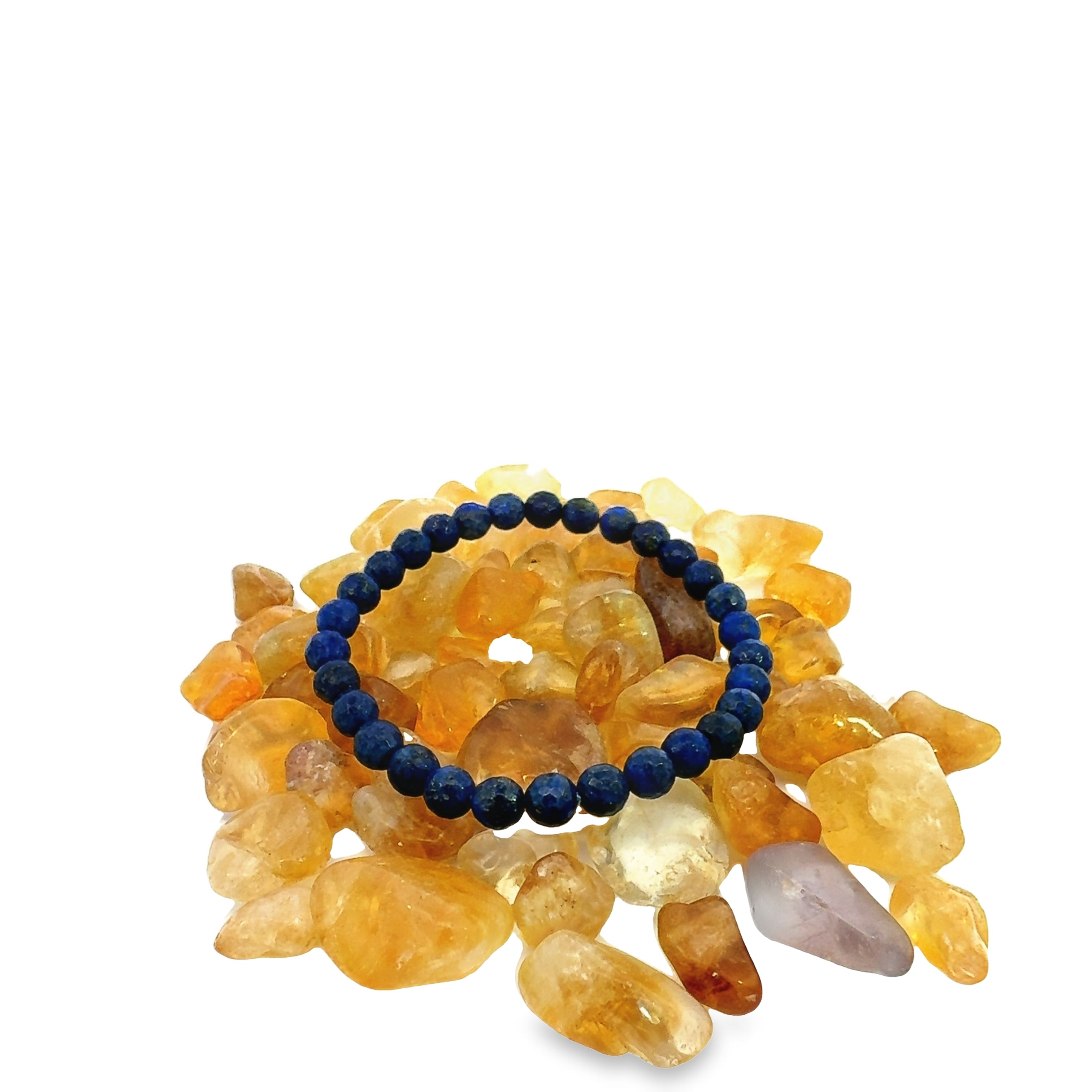 Lapis Lazuli Faceted Beaded Bracelet