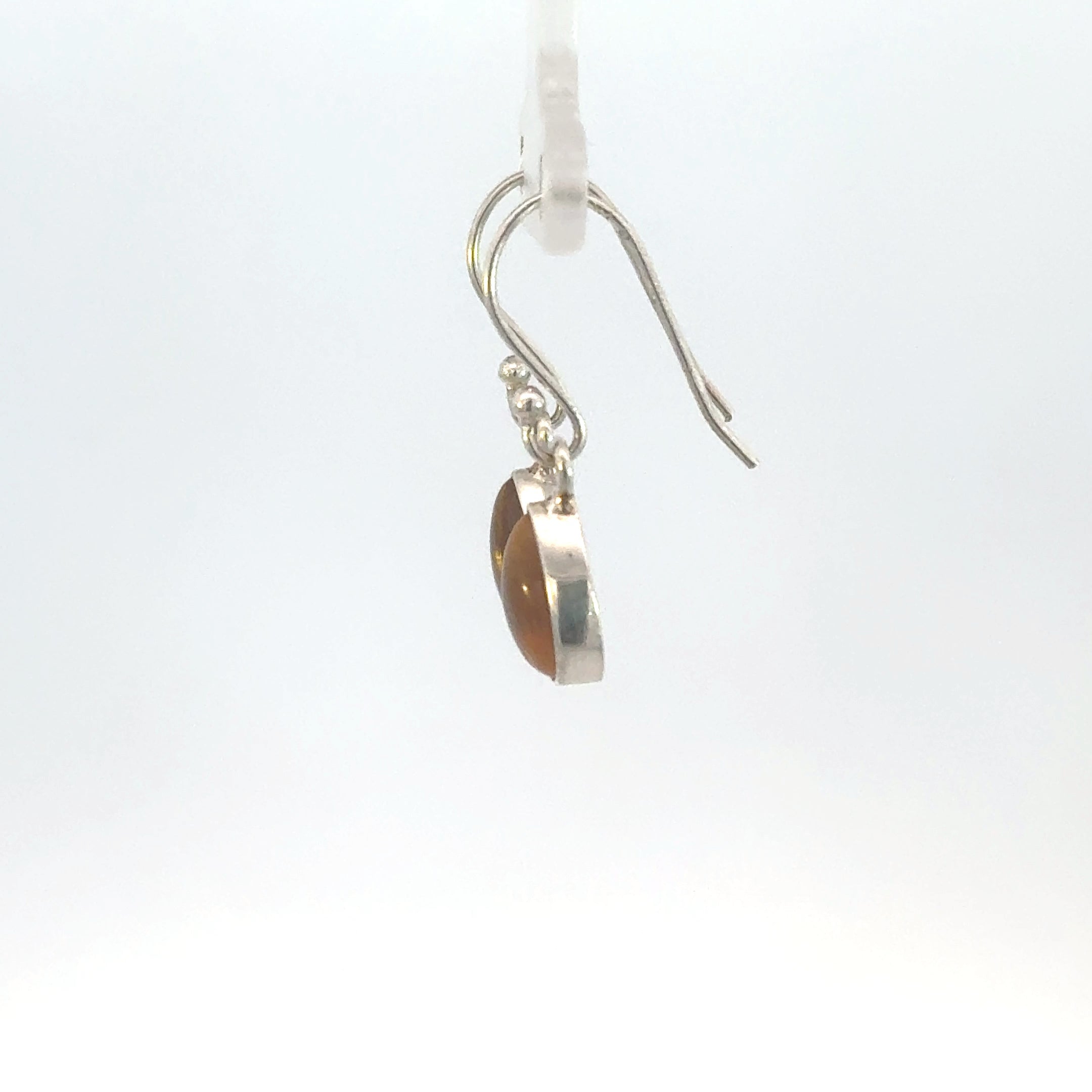 Pear Shaped Citrine Earrings in Sterling