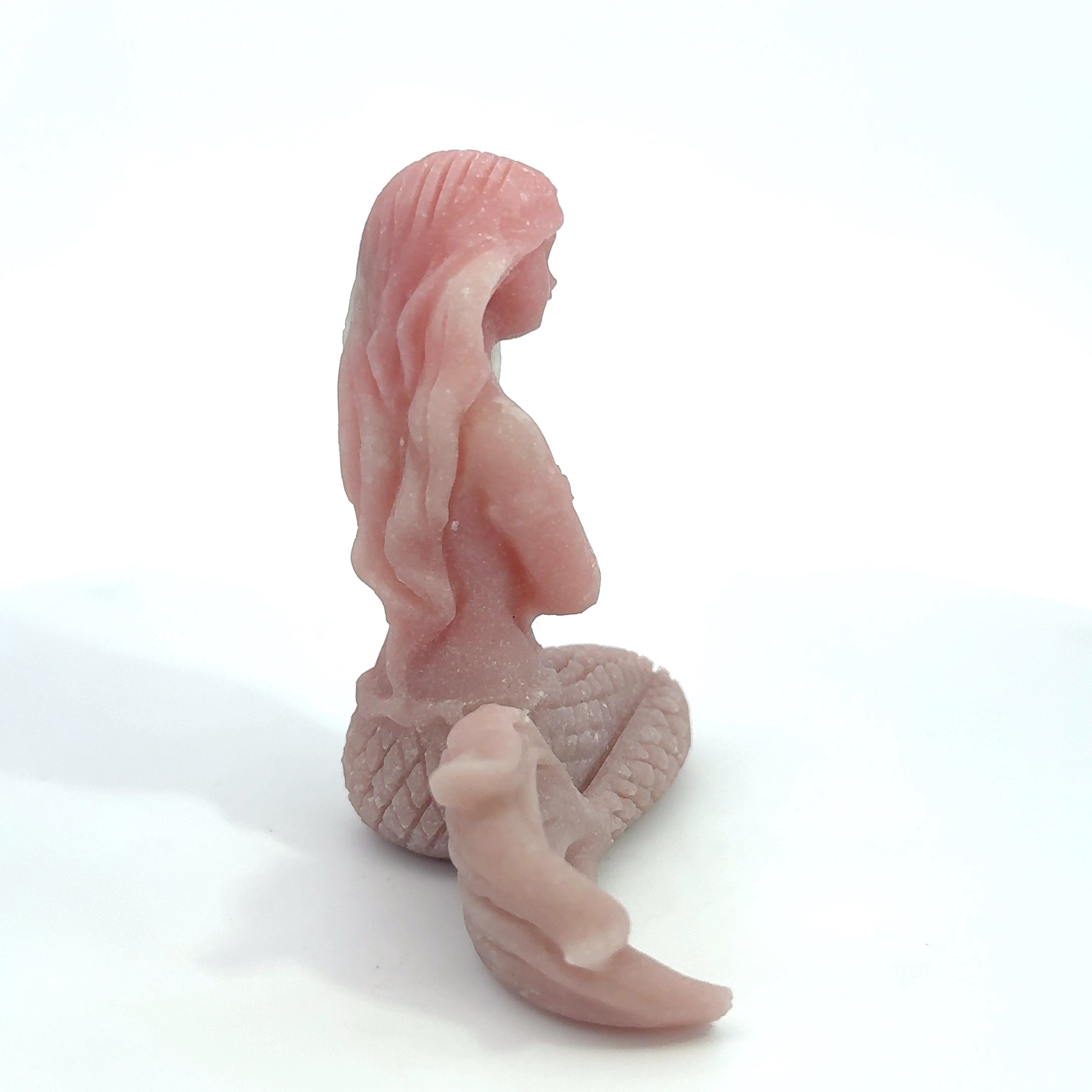 Pink Opal Mermaid Figurine