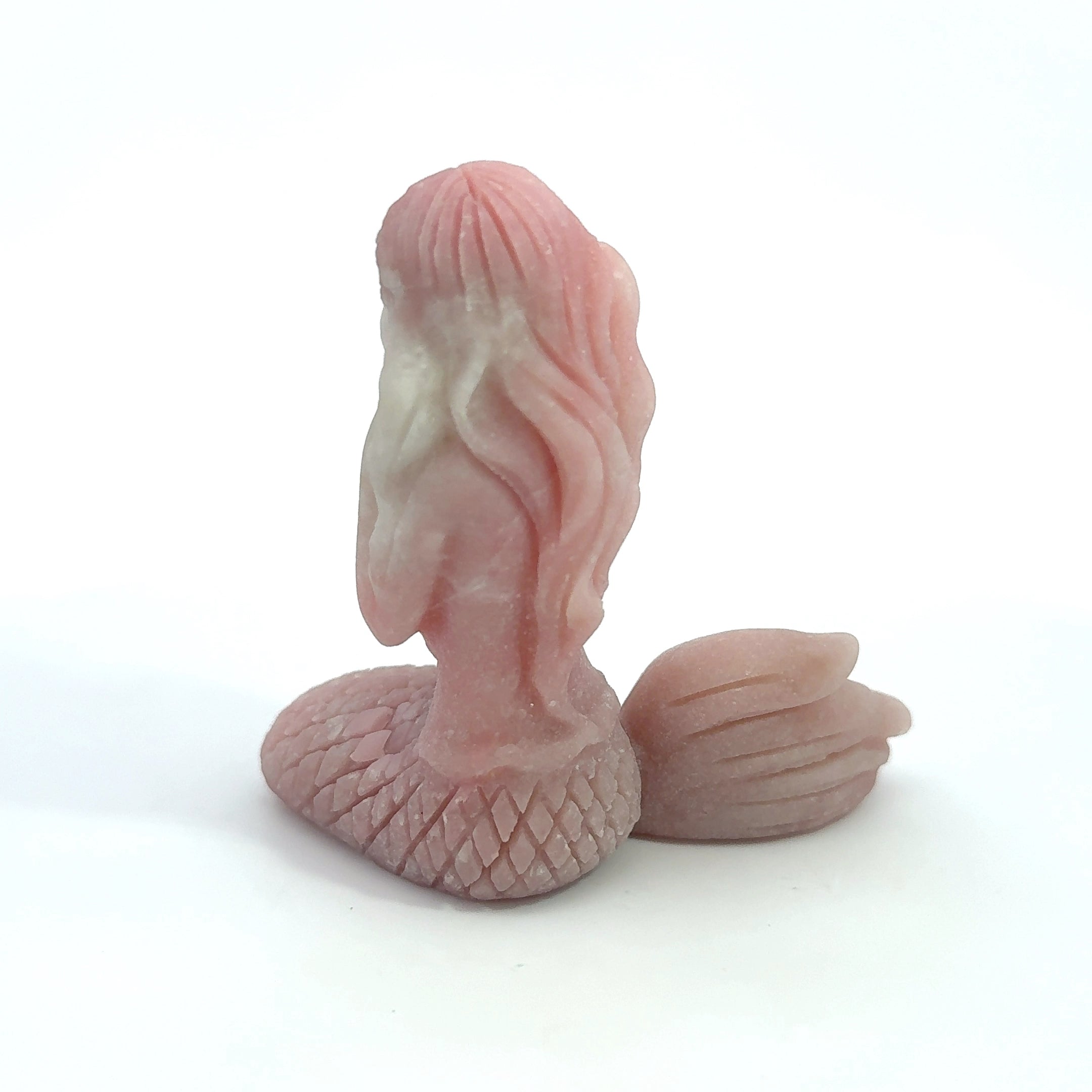 Pink Opal Mermaid Figurine