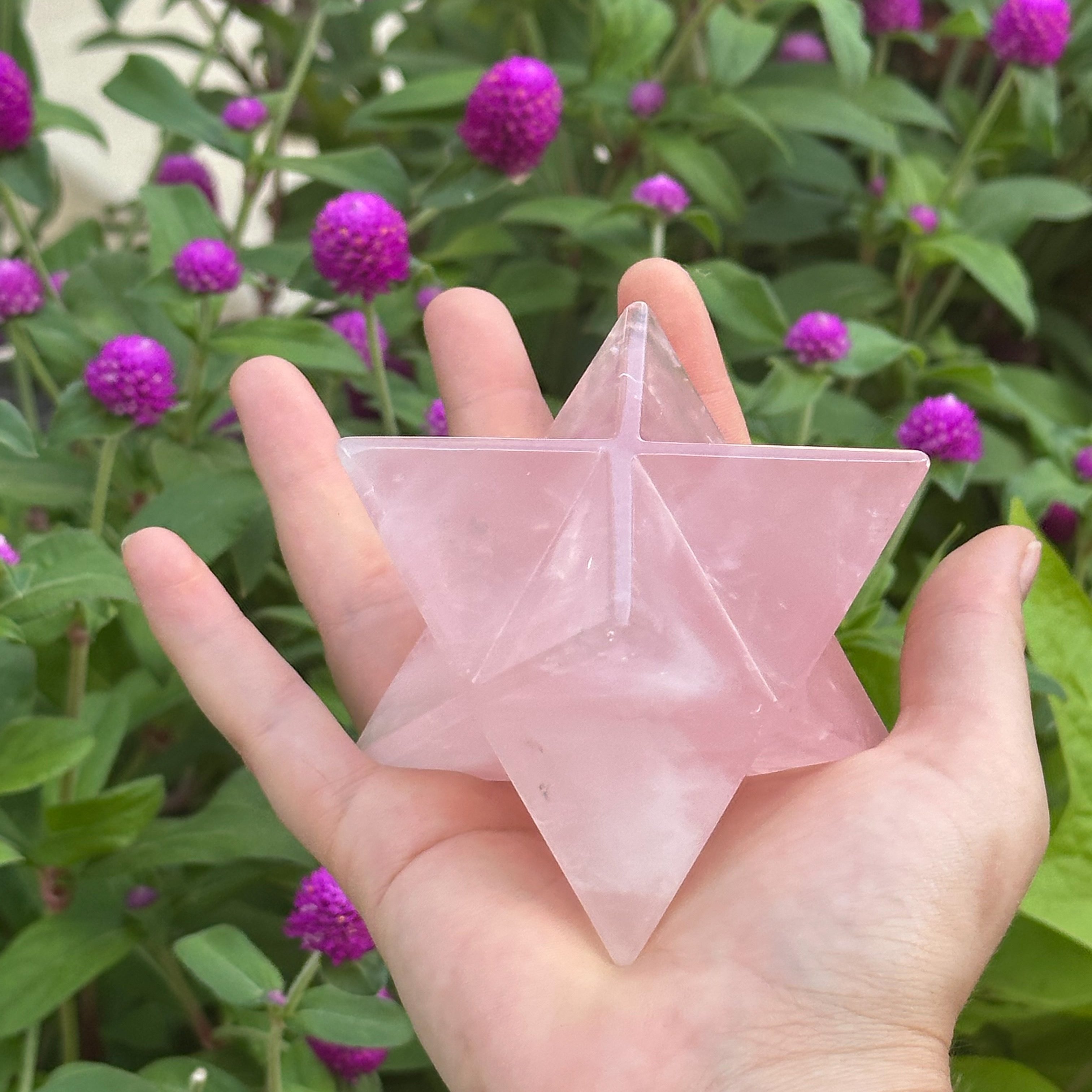 Rose Quartz Merkaba