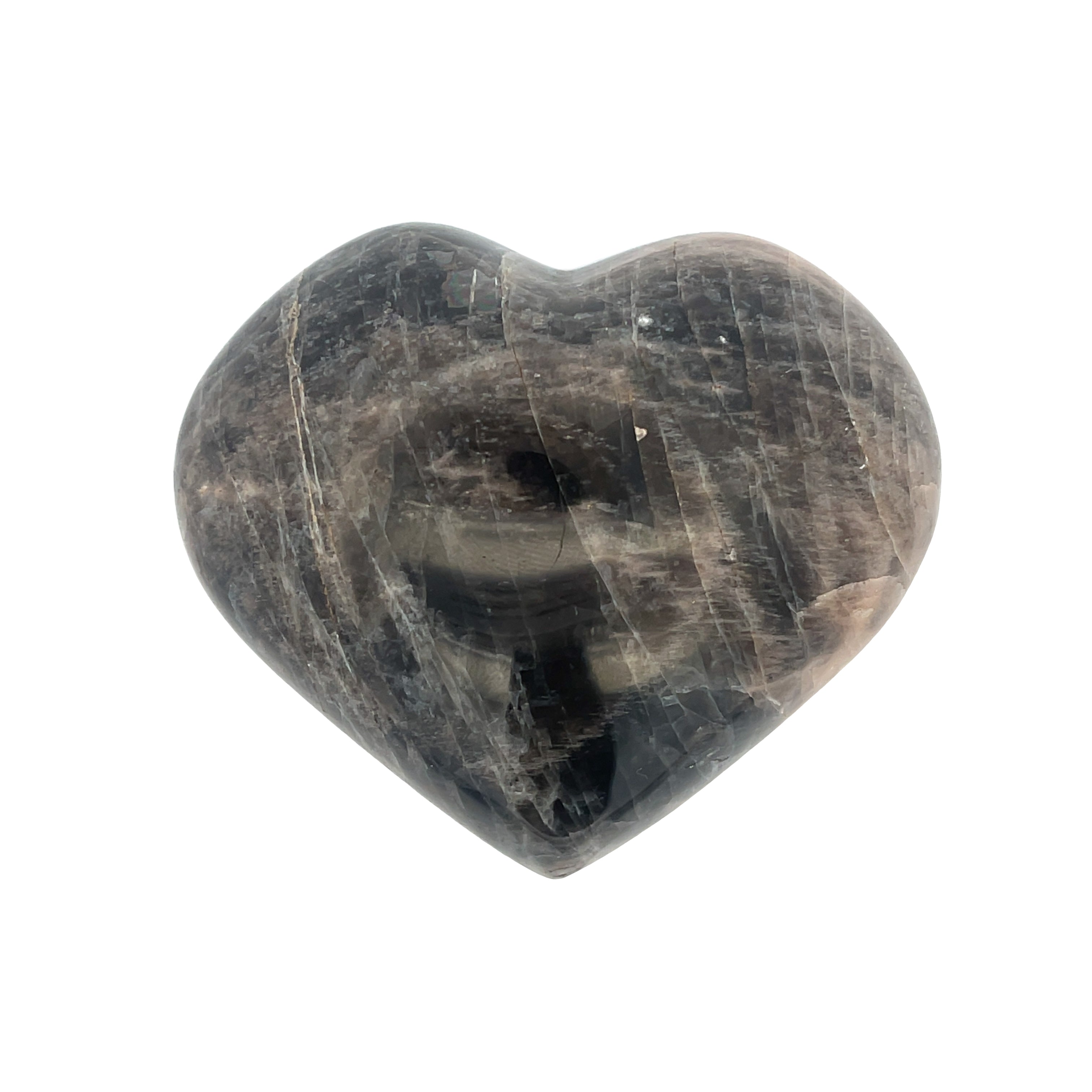 Black Moonstone Heart