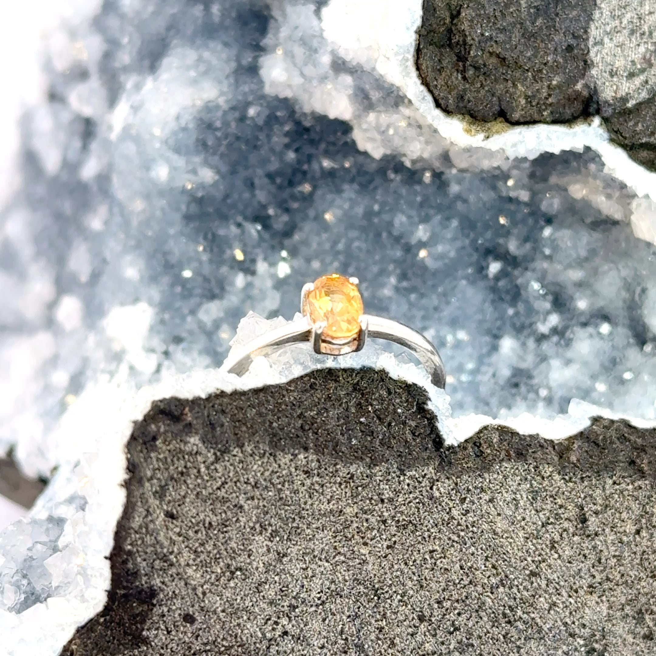 Oval Cut Citrine in Sterling Silver