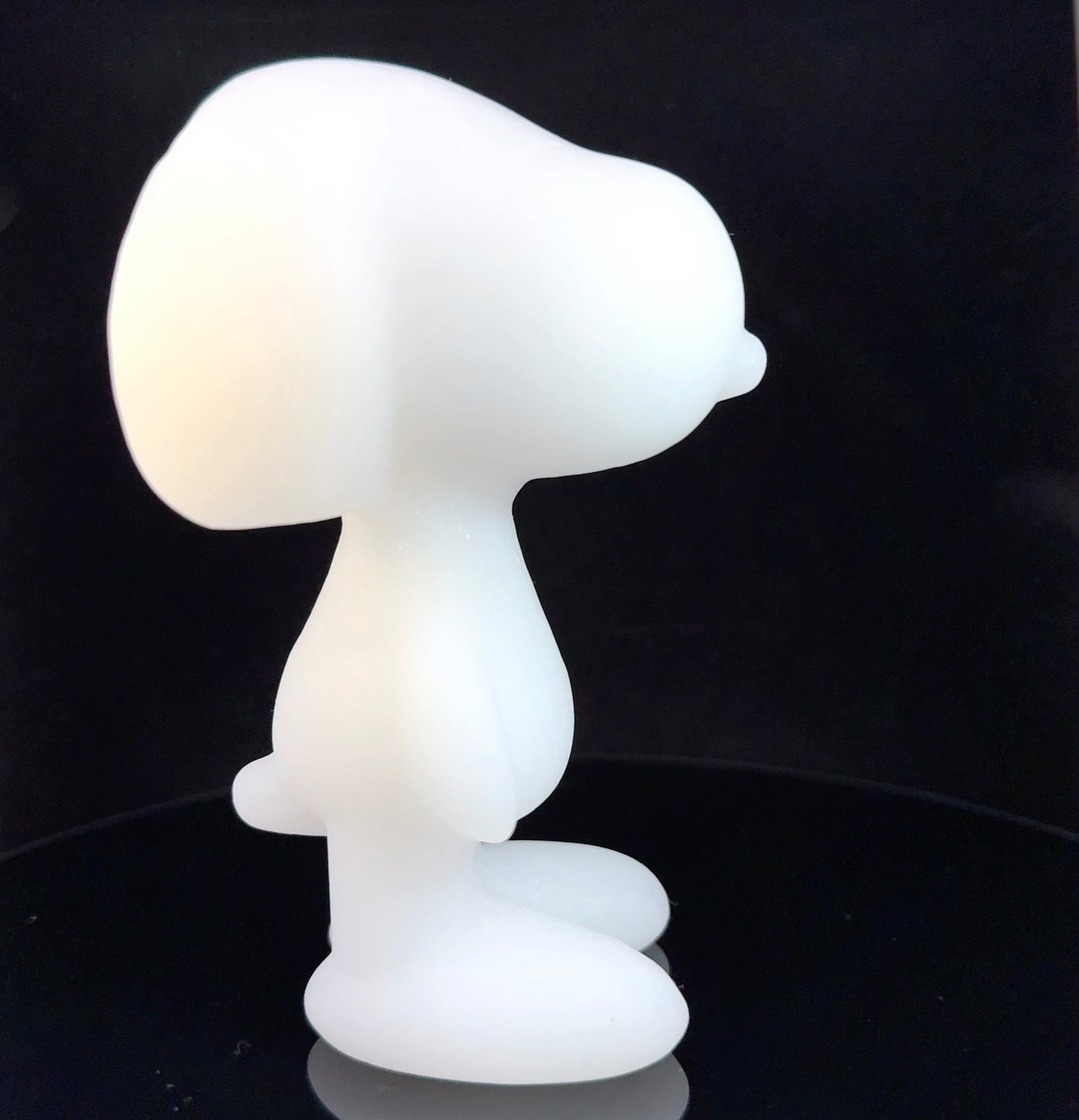 White Jade Snoopy Figurine