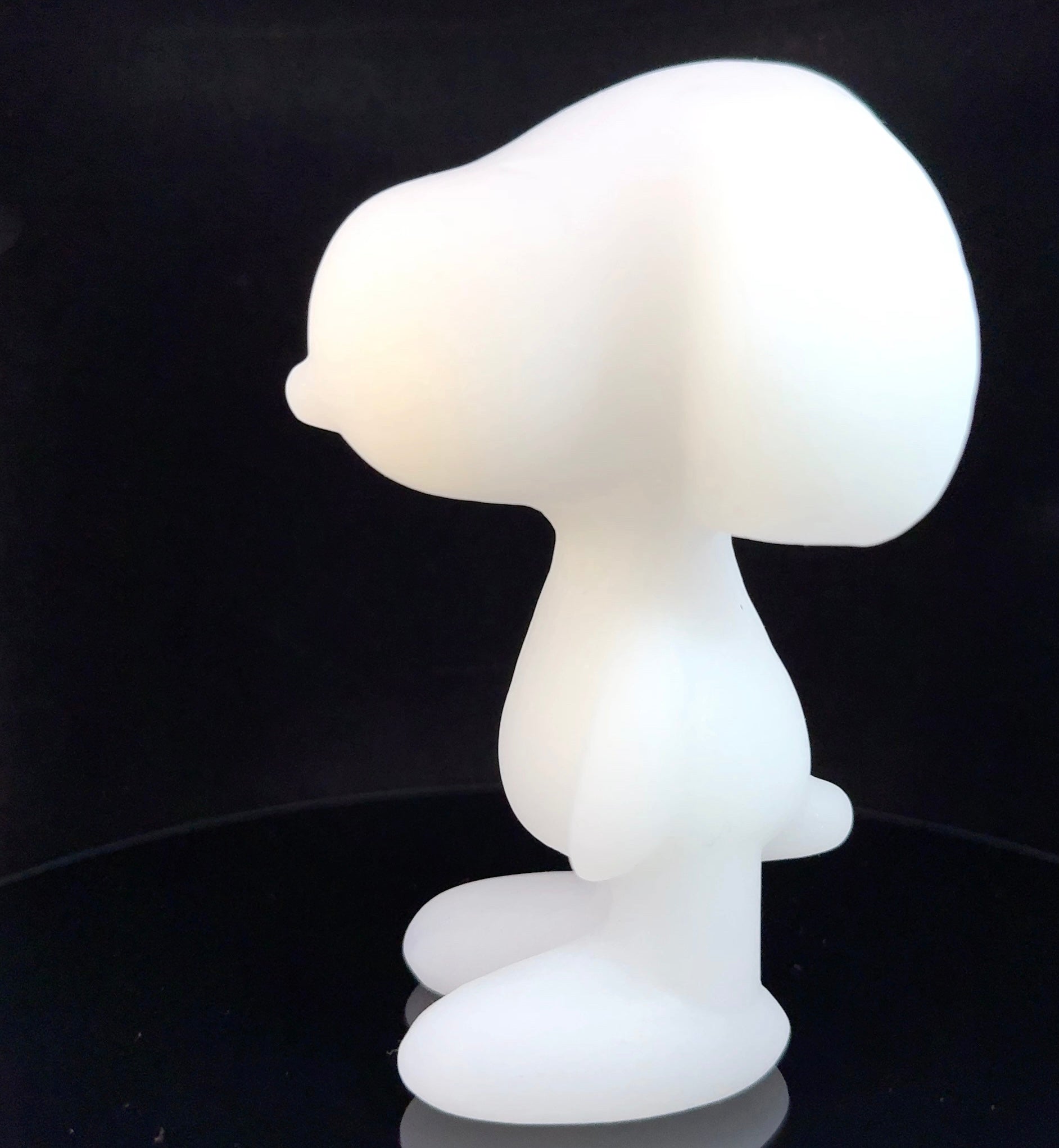 White Jade Snoopy Figurine