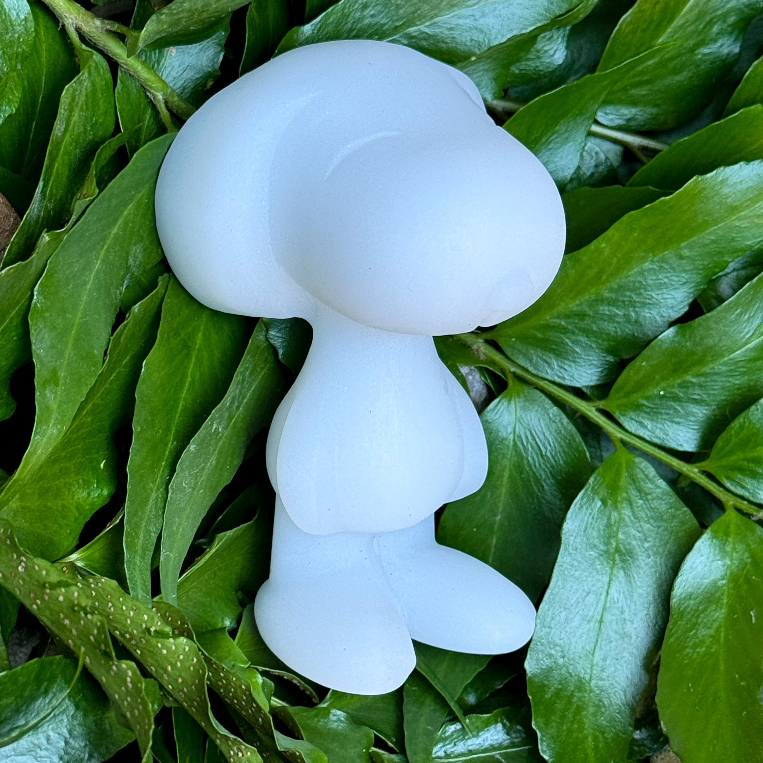 White Jade Snoopy Figurine